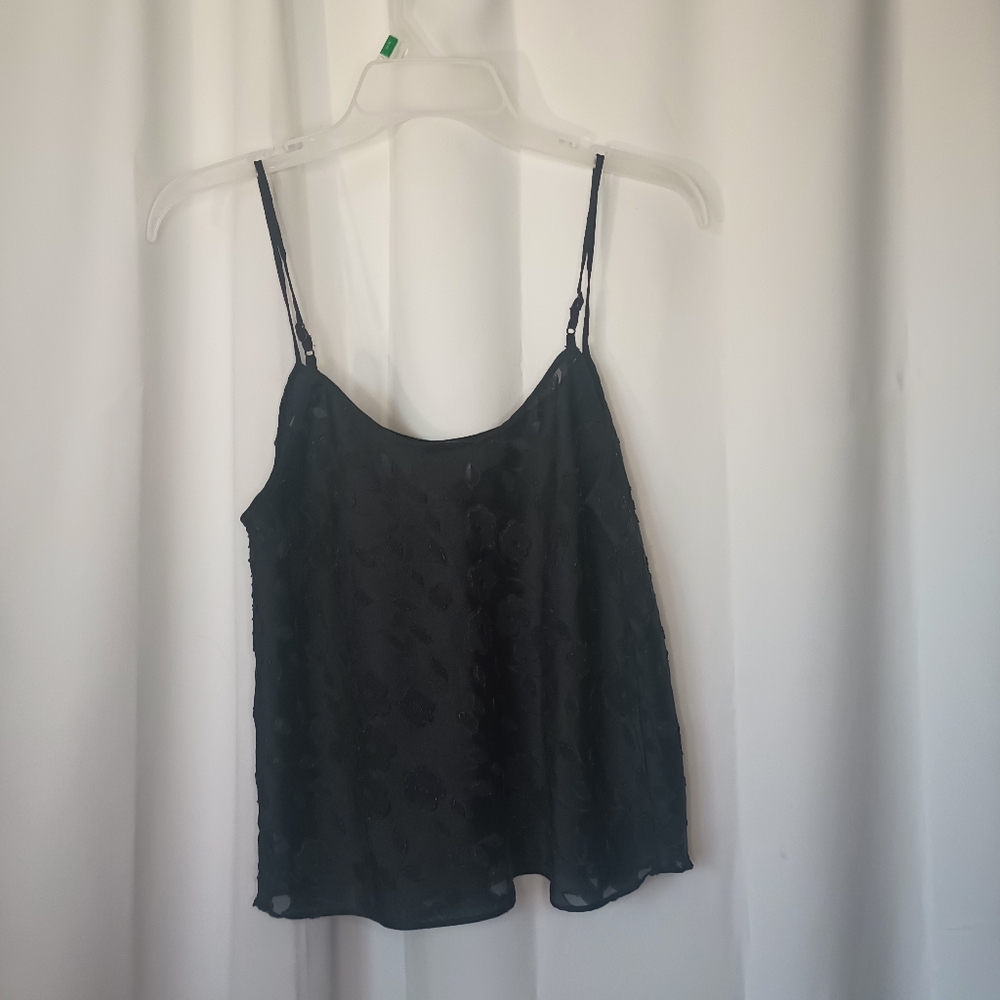 Cinema Etoile Womens Sheer Floral Burnout Camisole Small Vtg 90s Fairy Grunge - Picture 5 of 9